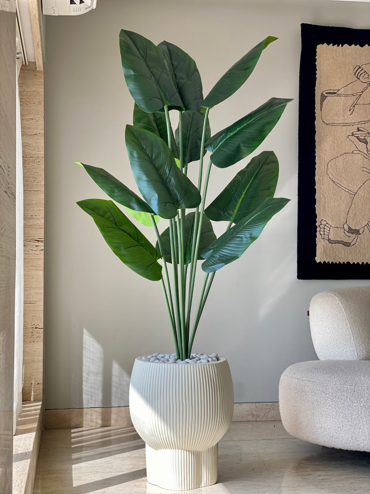 Artificial Funa Philodendron Plant - 6 Feet