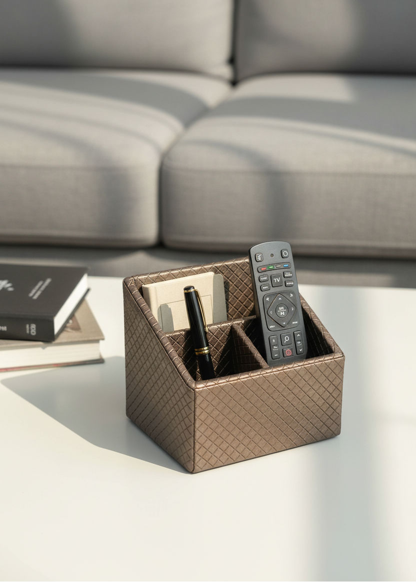 Braided Remote Holder Brown