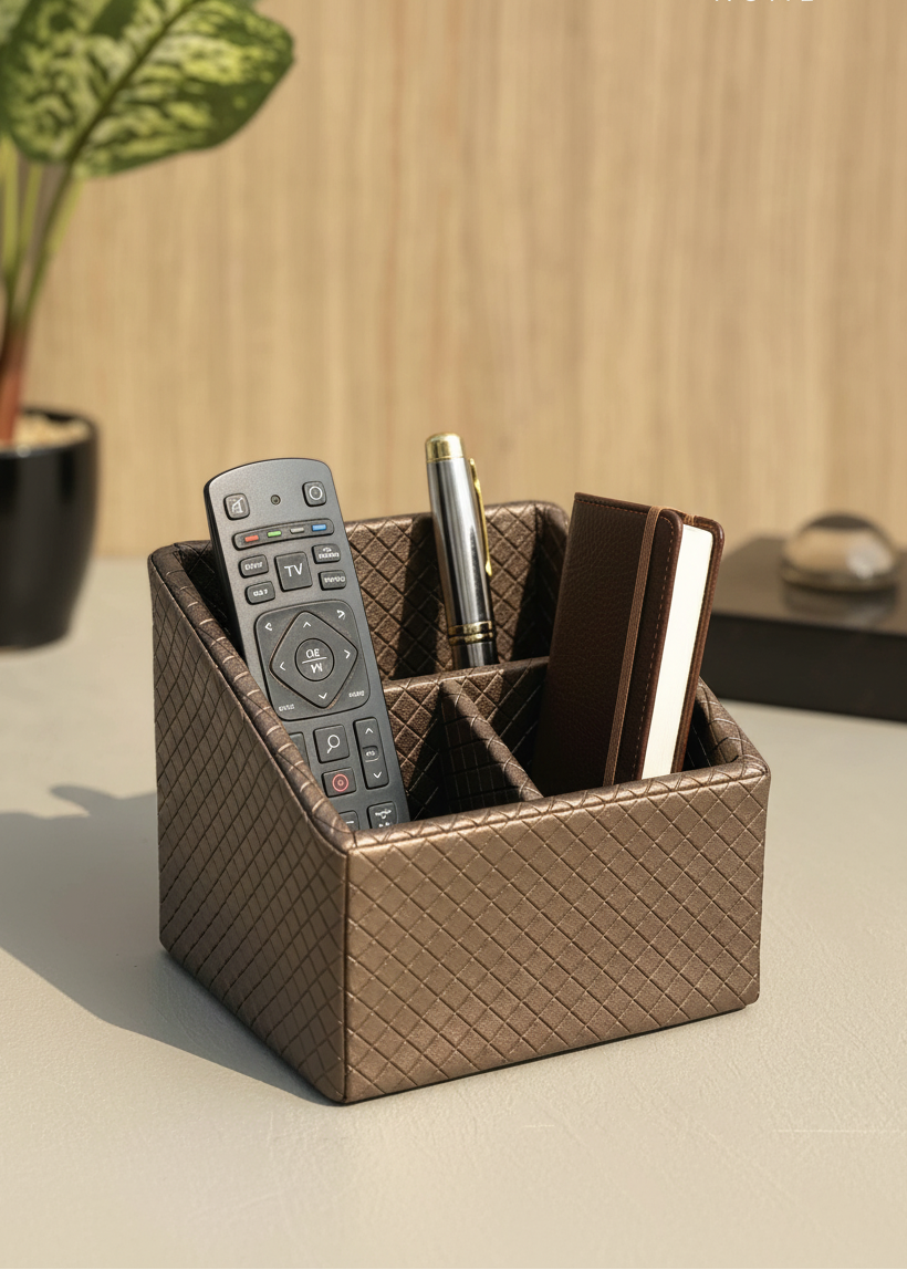 Braided Remote Holder Brown
