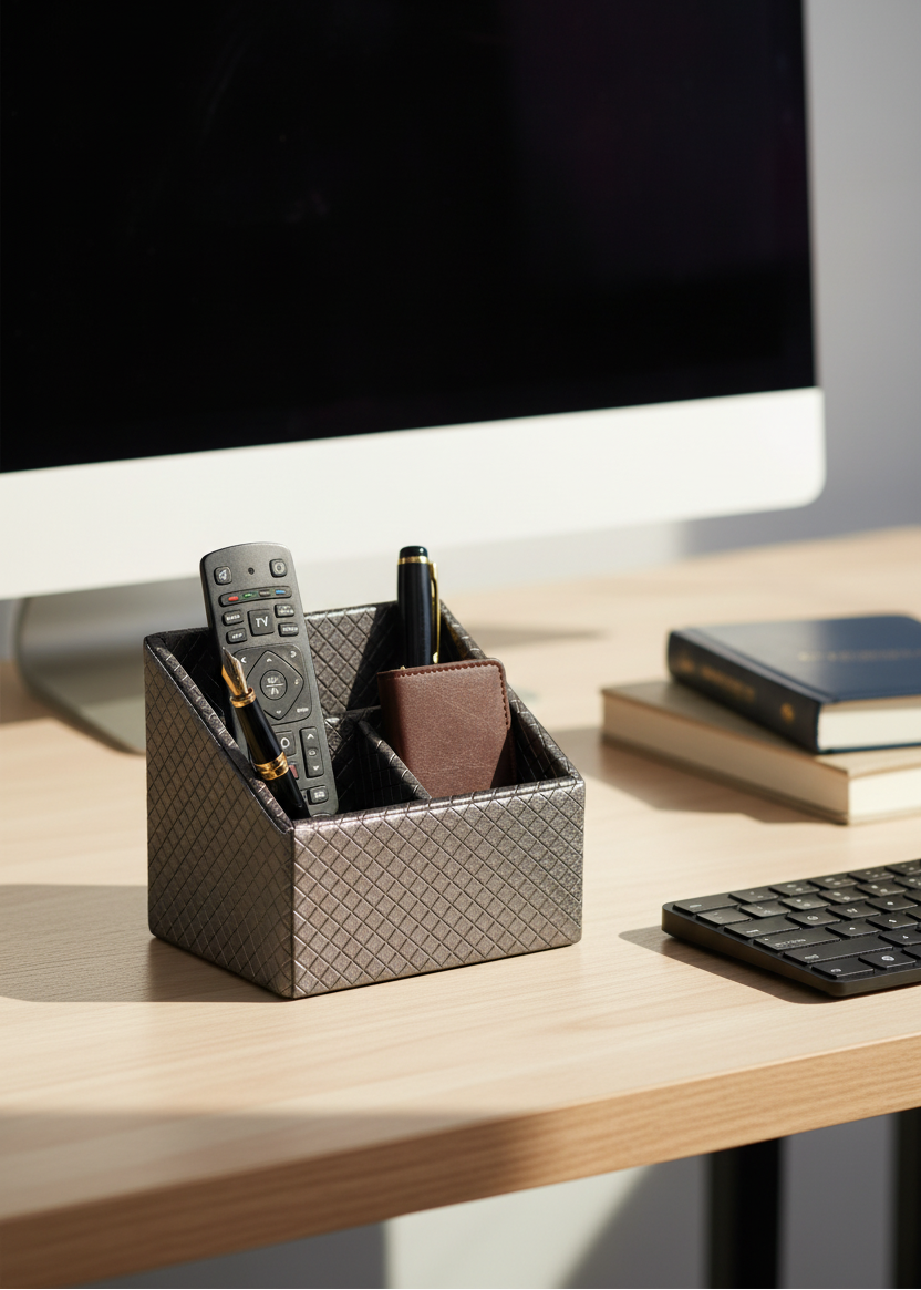 Braided Remote Holder Grey