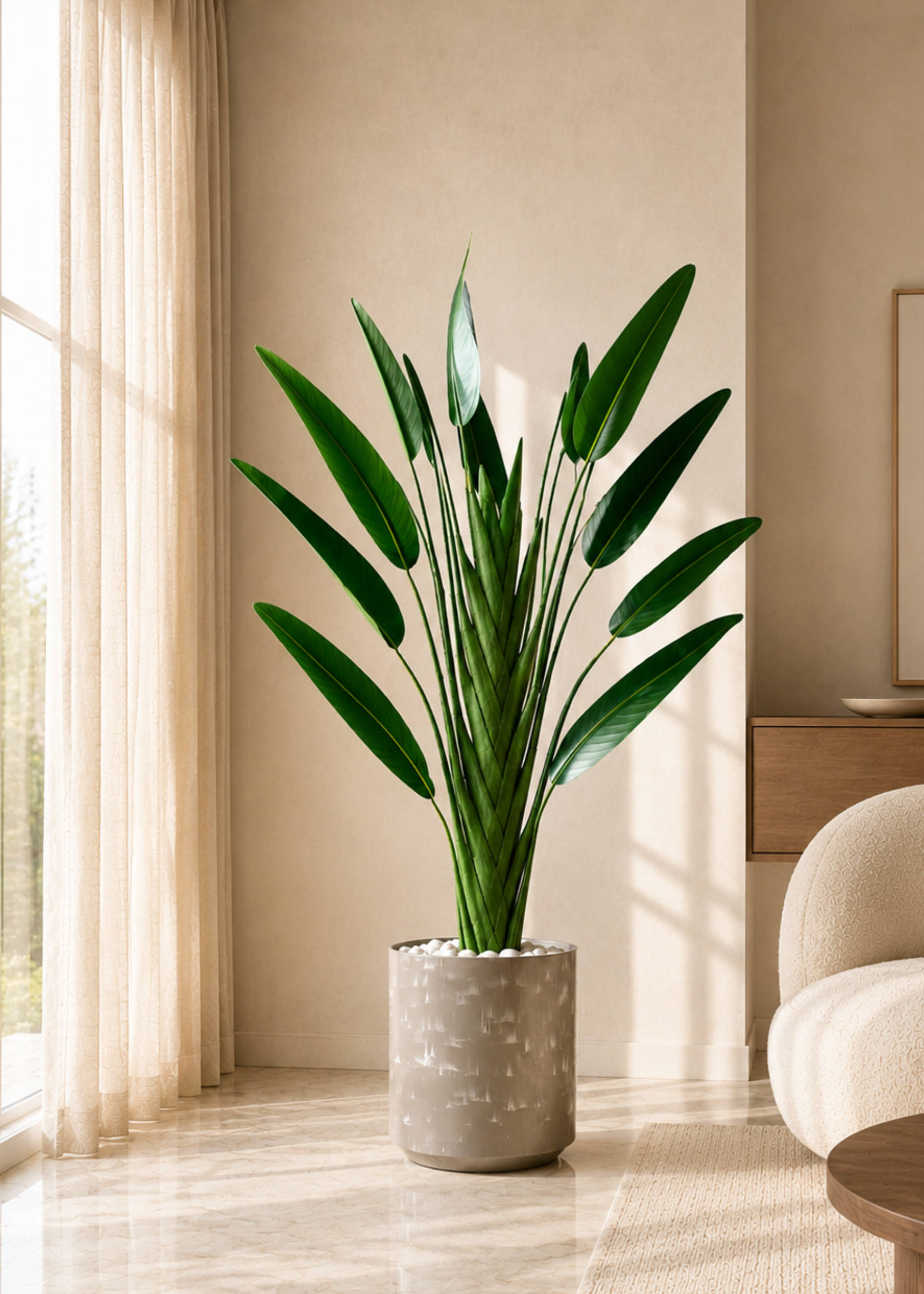 Amara Beige Planter - Large