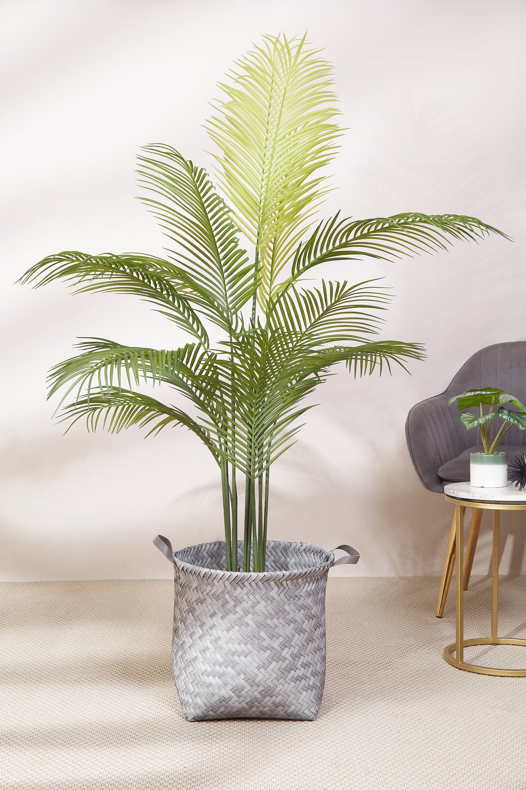 Alder Grey Basket With Handle