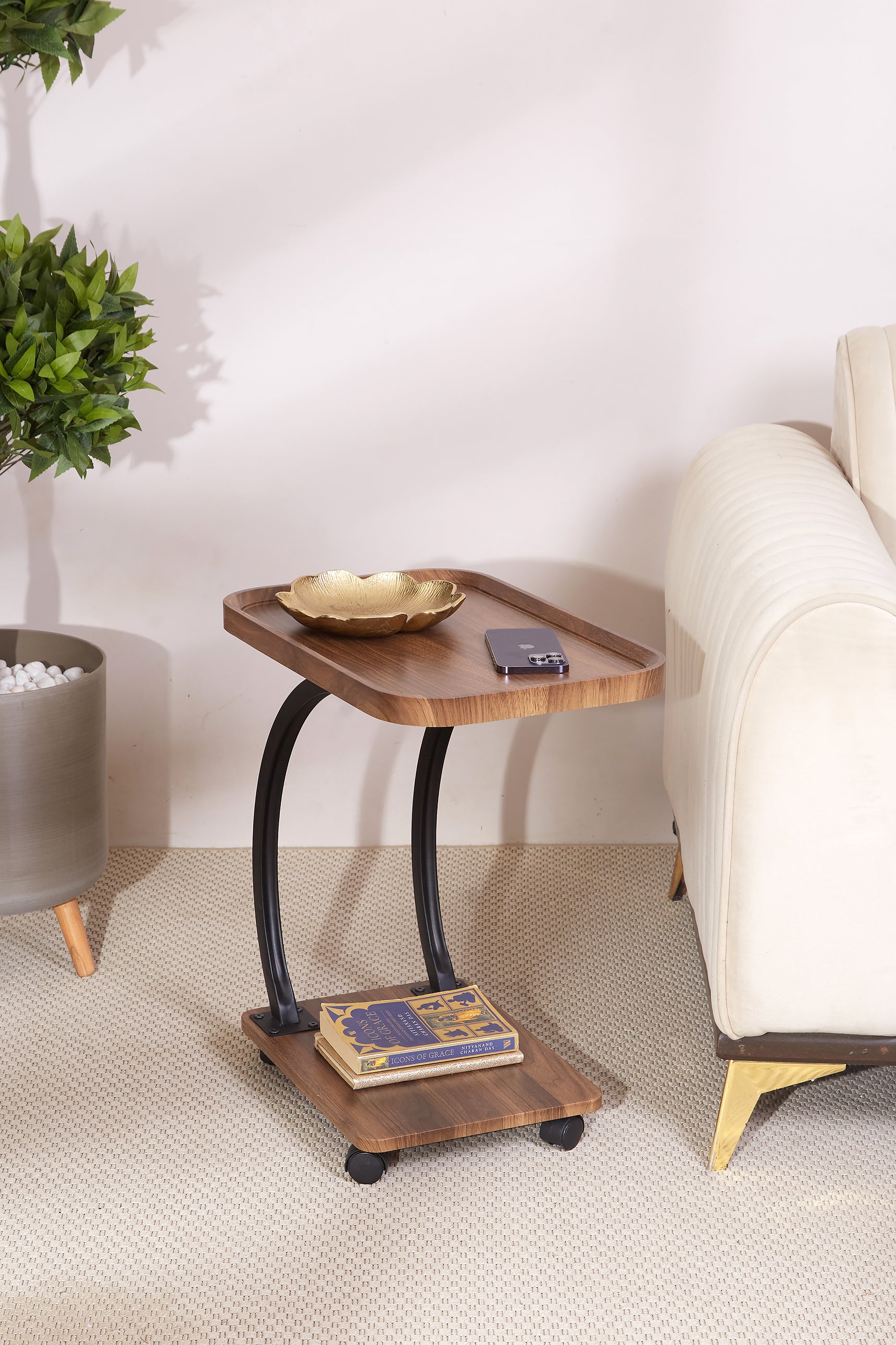 Seoul Wooden Rectangle Trolley