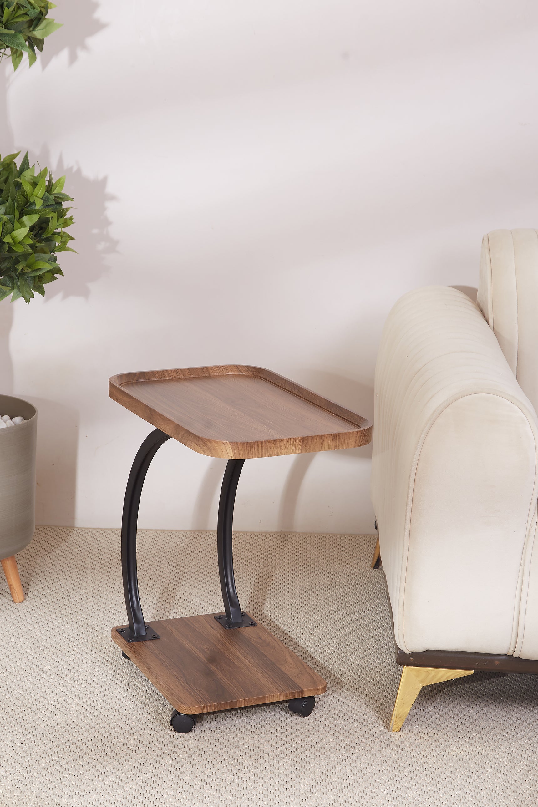 Seoul Wooden Rectangle Trolley