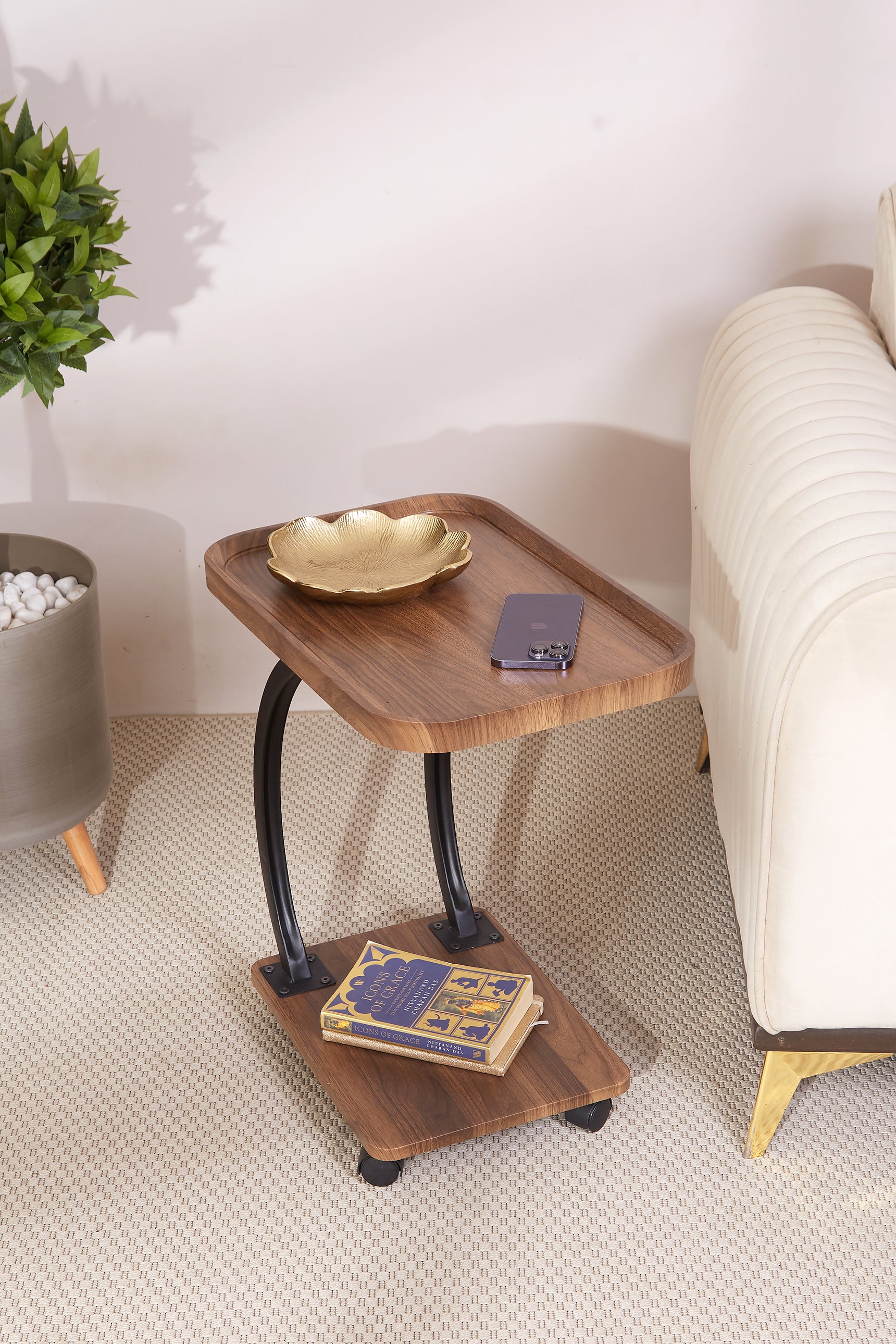 Seoul Wooden Rectangle Trolley