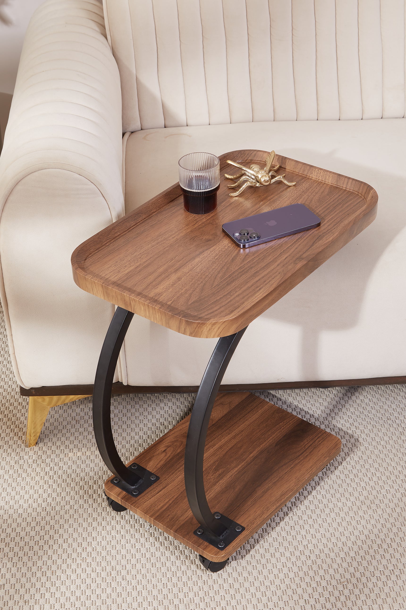 Seoul Wooden Rectangle Trolley