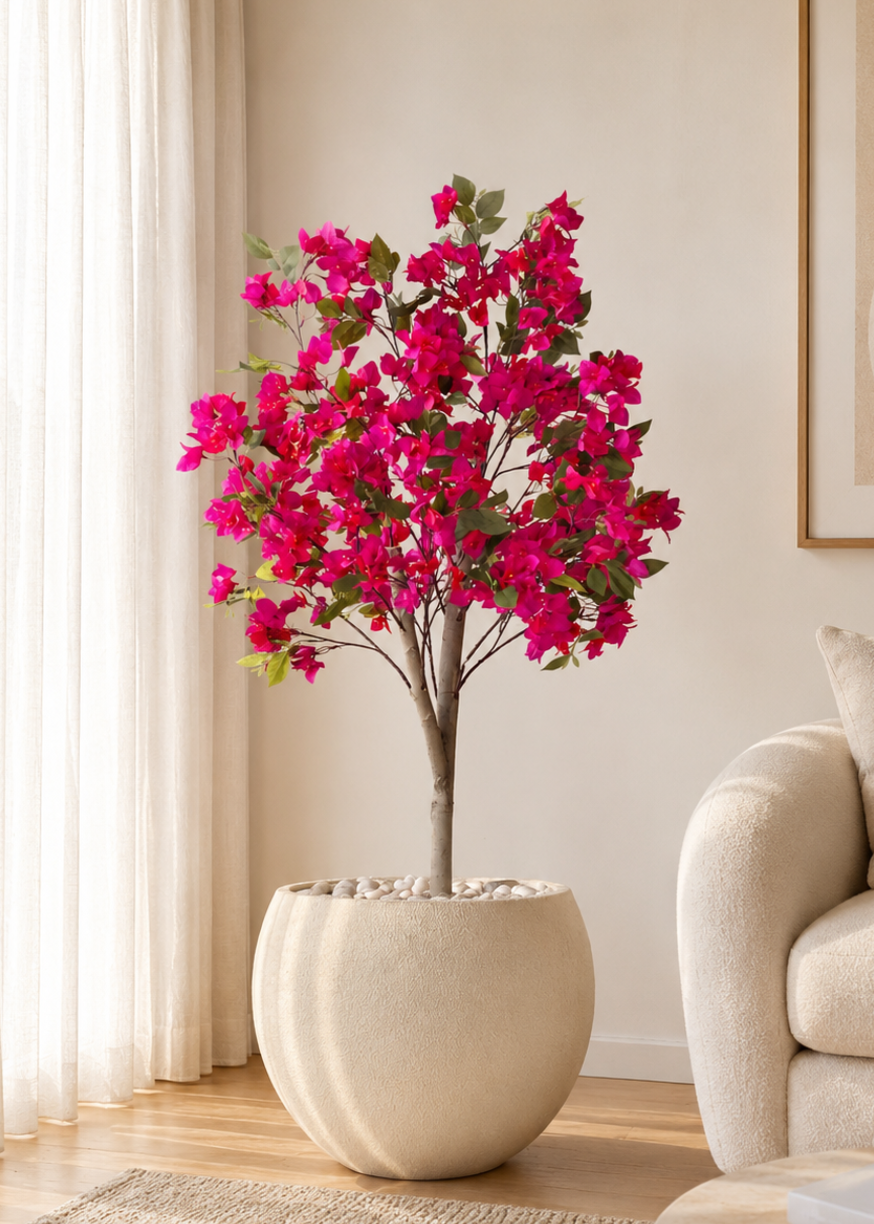 Artificial Pink Bougainvillea Plant - 5 Feet