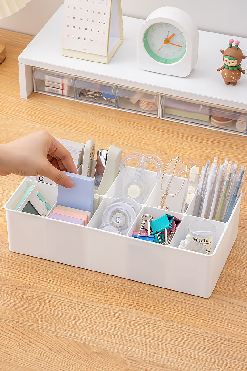Large Storage Tray With Divider (Set Of 2)