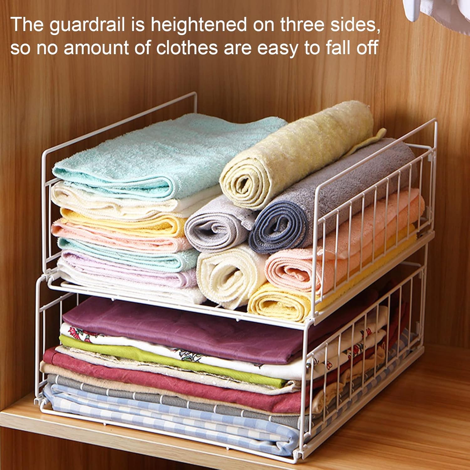 Wardrobe Stackable Rack (2 -Tier)