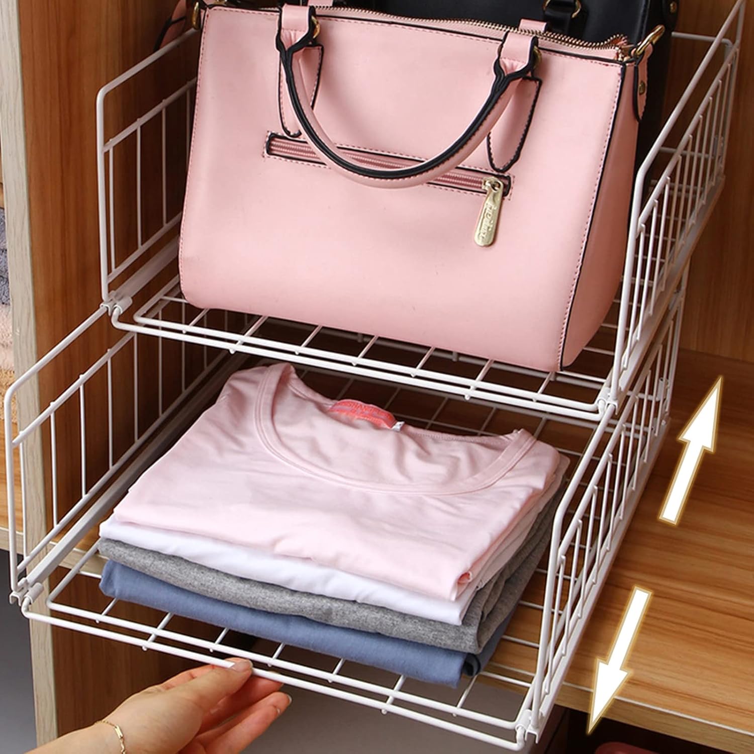 Wardrobe Stackable Rack (2 -Tier)