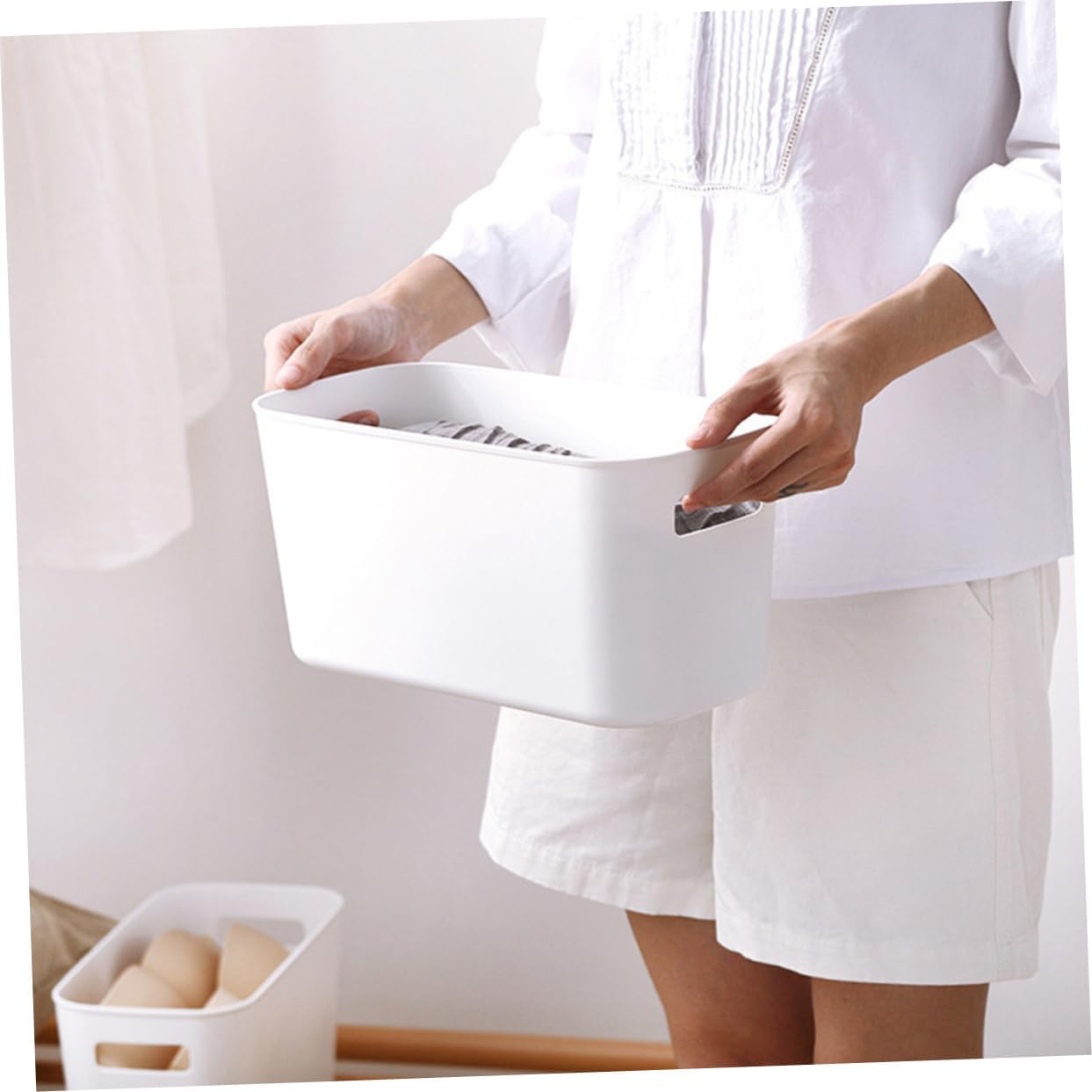 Narrow Storage Basket (Set Of 2)