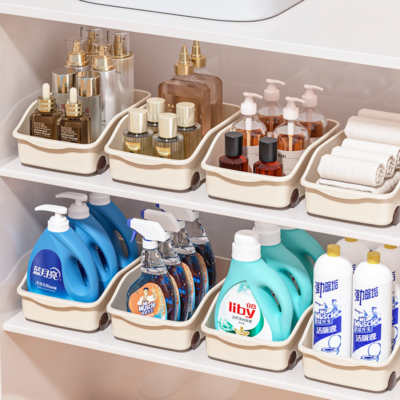 Multi-purpose basket with wheels short type (Set of 2)