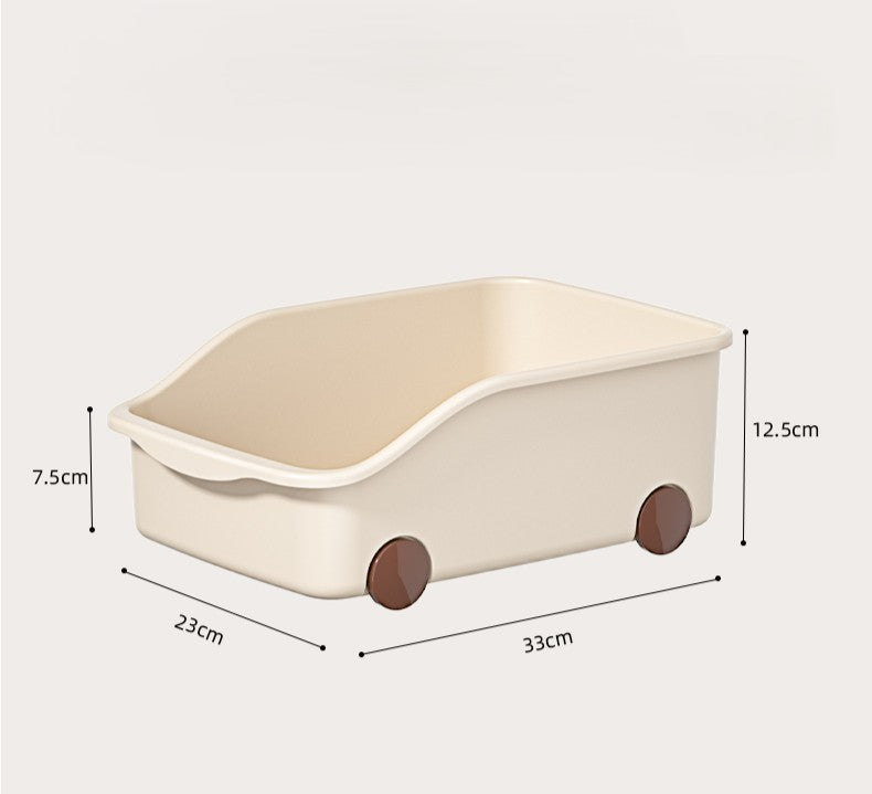 Multi-purpose basket with wheels short type (Set of 2)