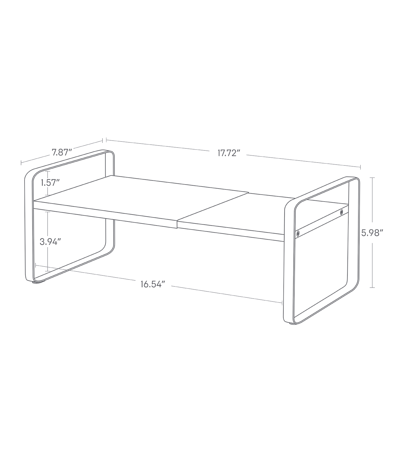 Expandable Countertop Riser Table