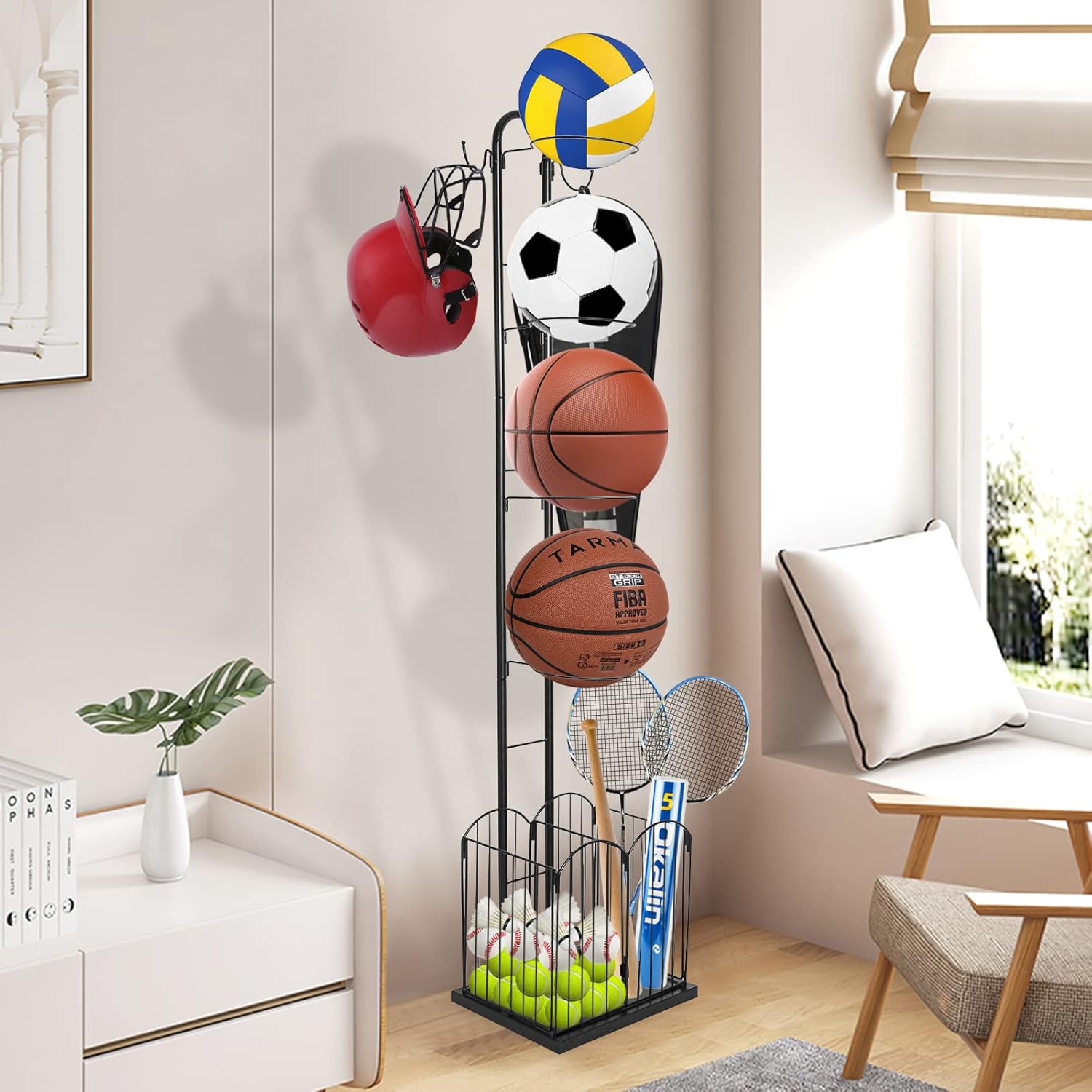 Sports Ball & Equipments Organizer