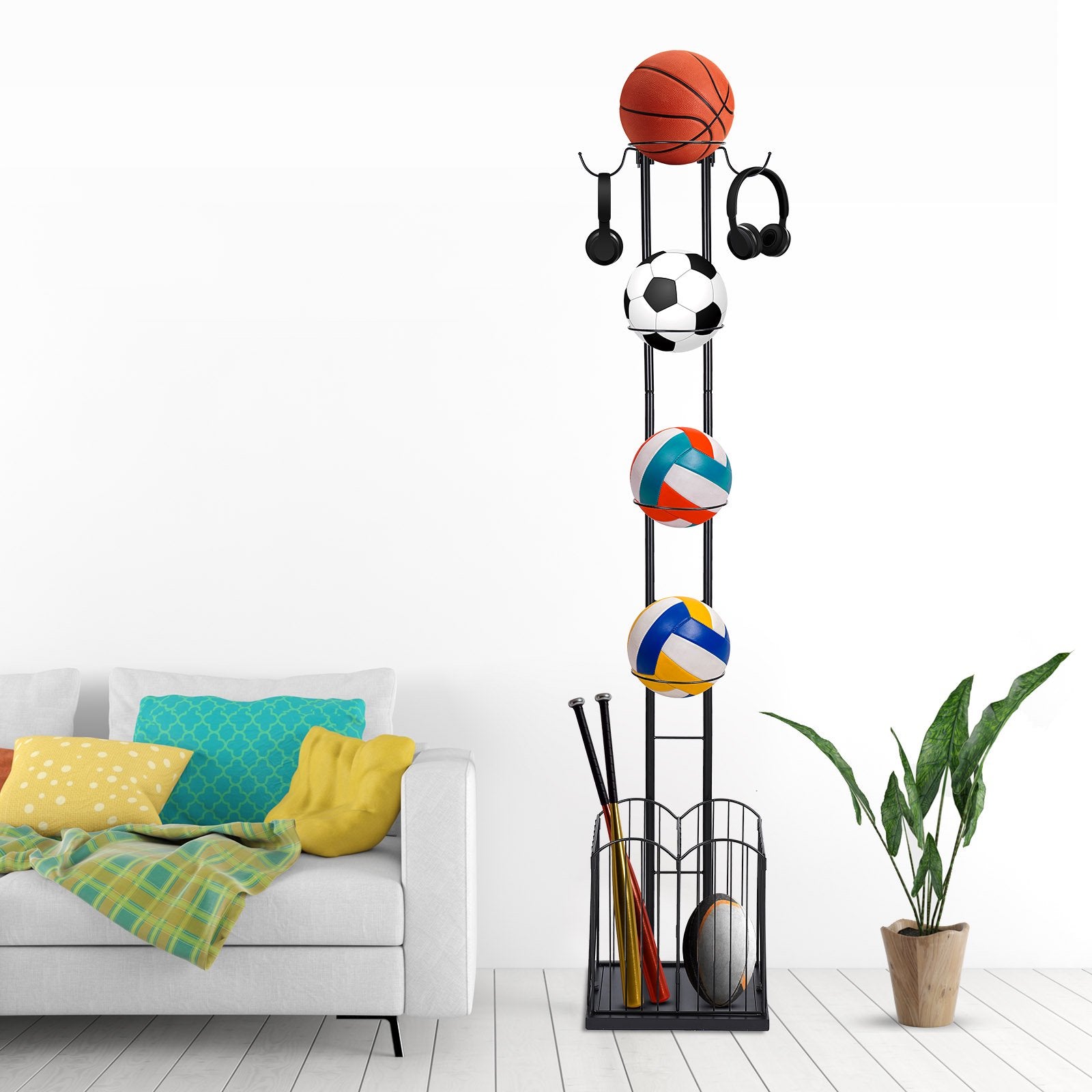 Sports Ball & Equipments Organizer