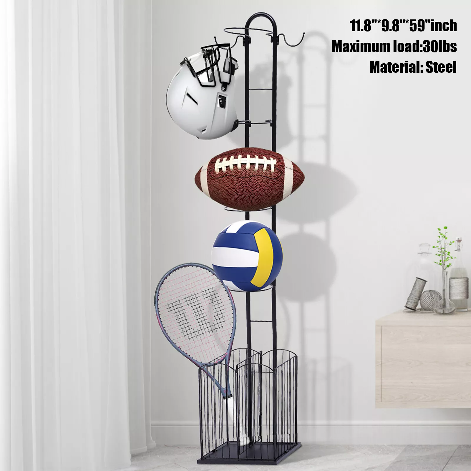 Sports Ball & Equipments Organizer