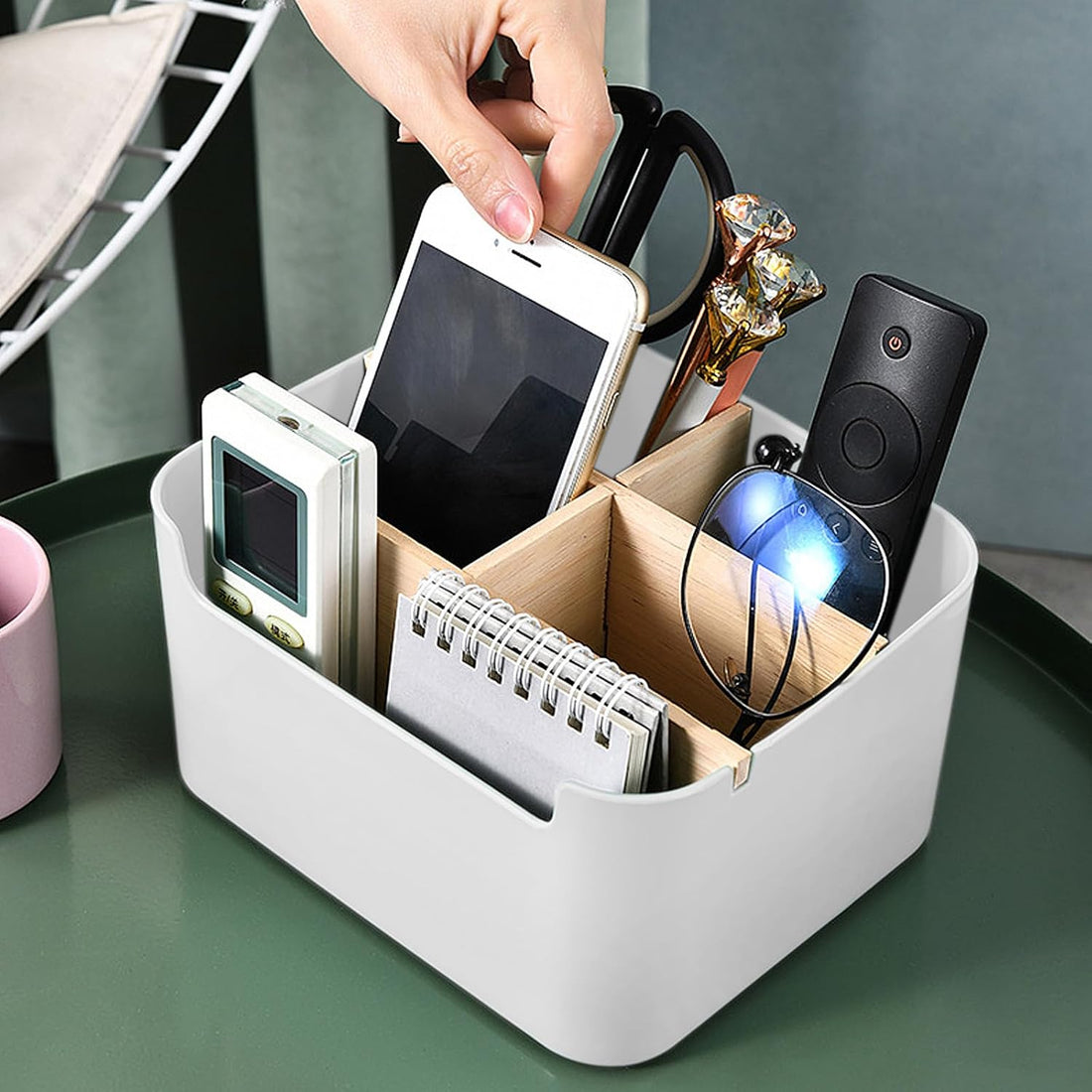 Multi-purpose Desk Organizer - White