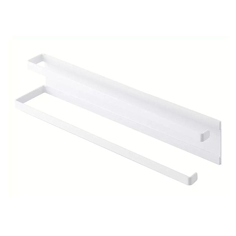 Magnetic Double Tissue + Towel Holder (White)