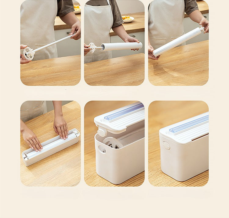 Plastic Wrap Dispenser  With Cutter