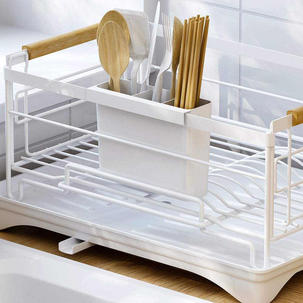 Dish Rack Single Layer - White