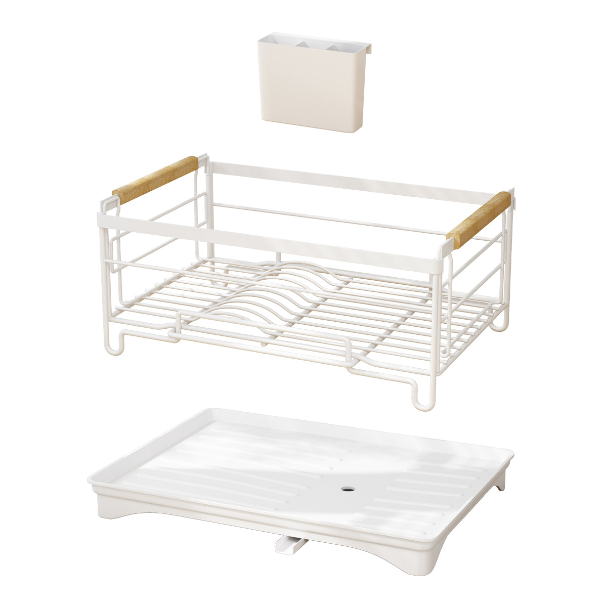 Dish Rack Single Layer - White