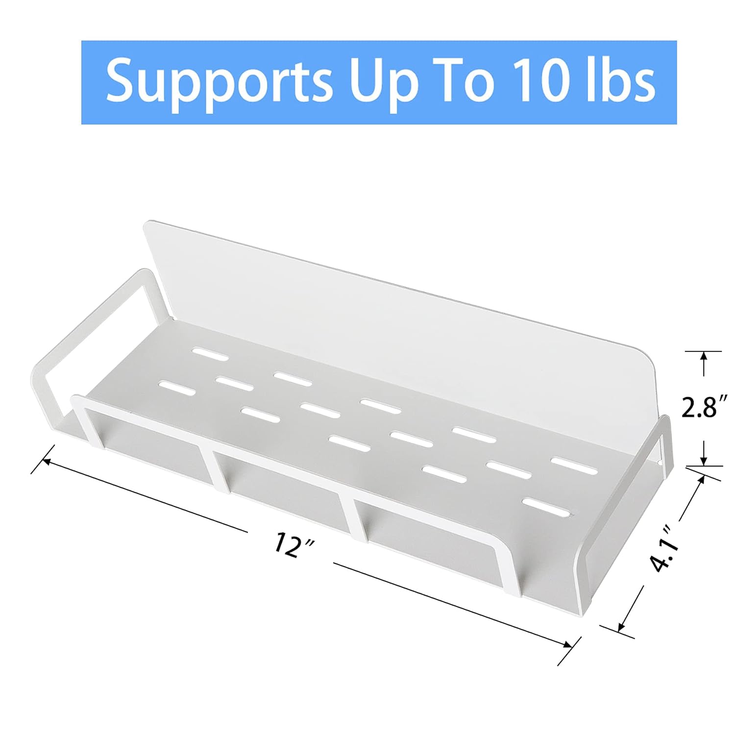 Magnetic Storage Shelf With Hooks