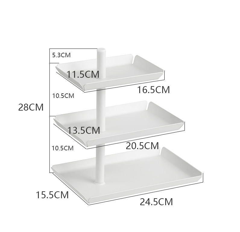 3-Tier Rotating Tray