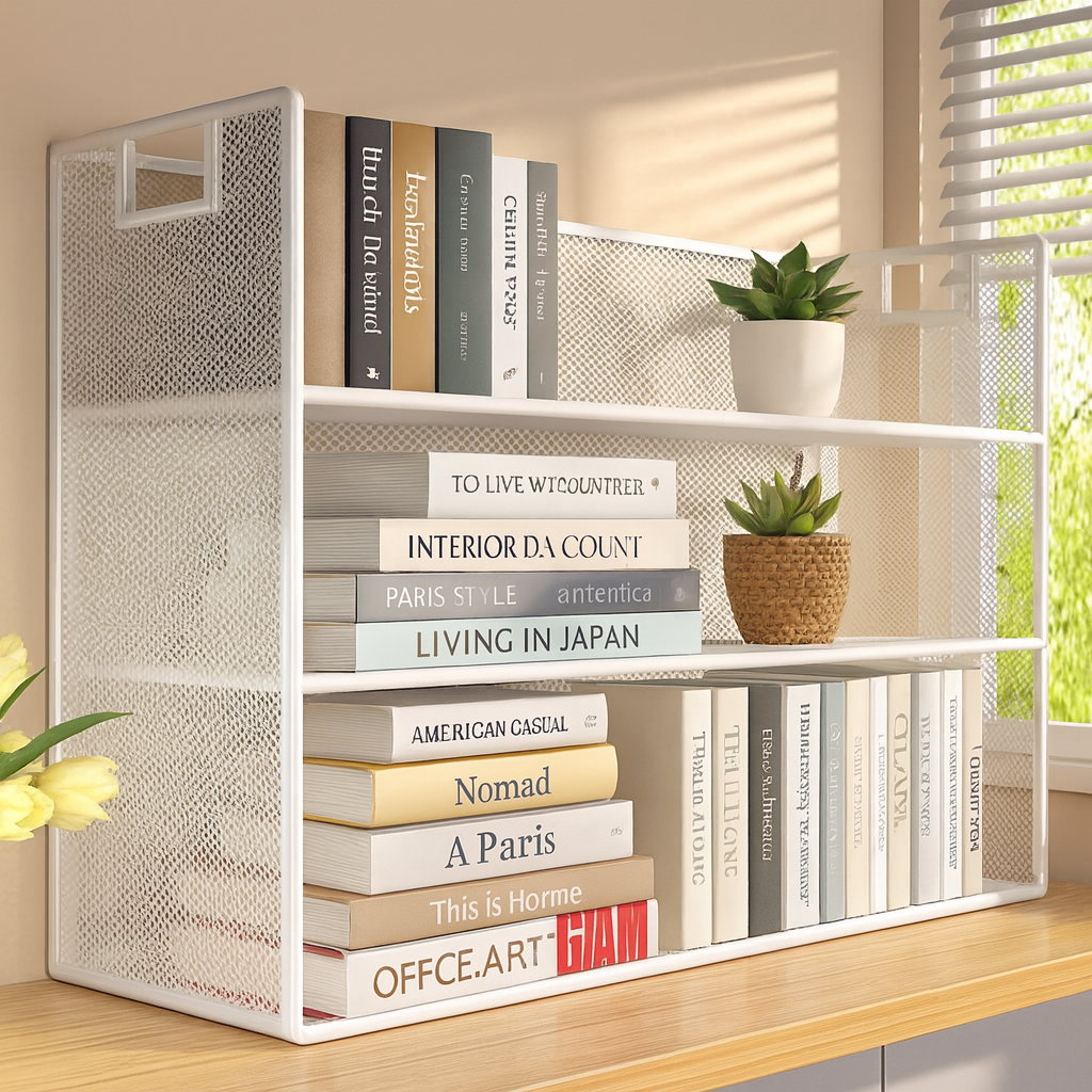 3-Tier Mesh Countertop Organizer Rack