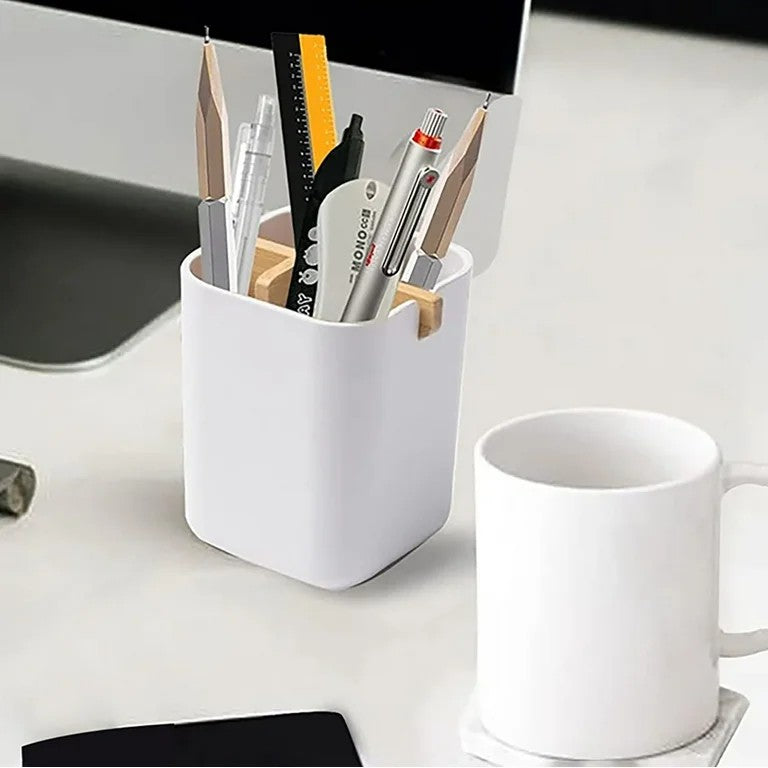 Toothbrush & Toothpaste Storage Caddy - White