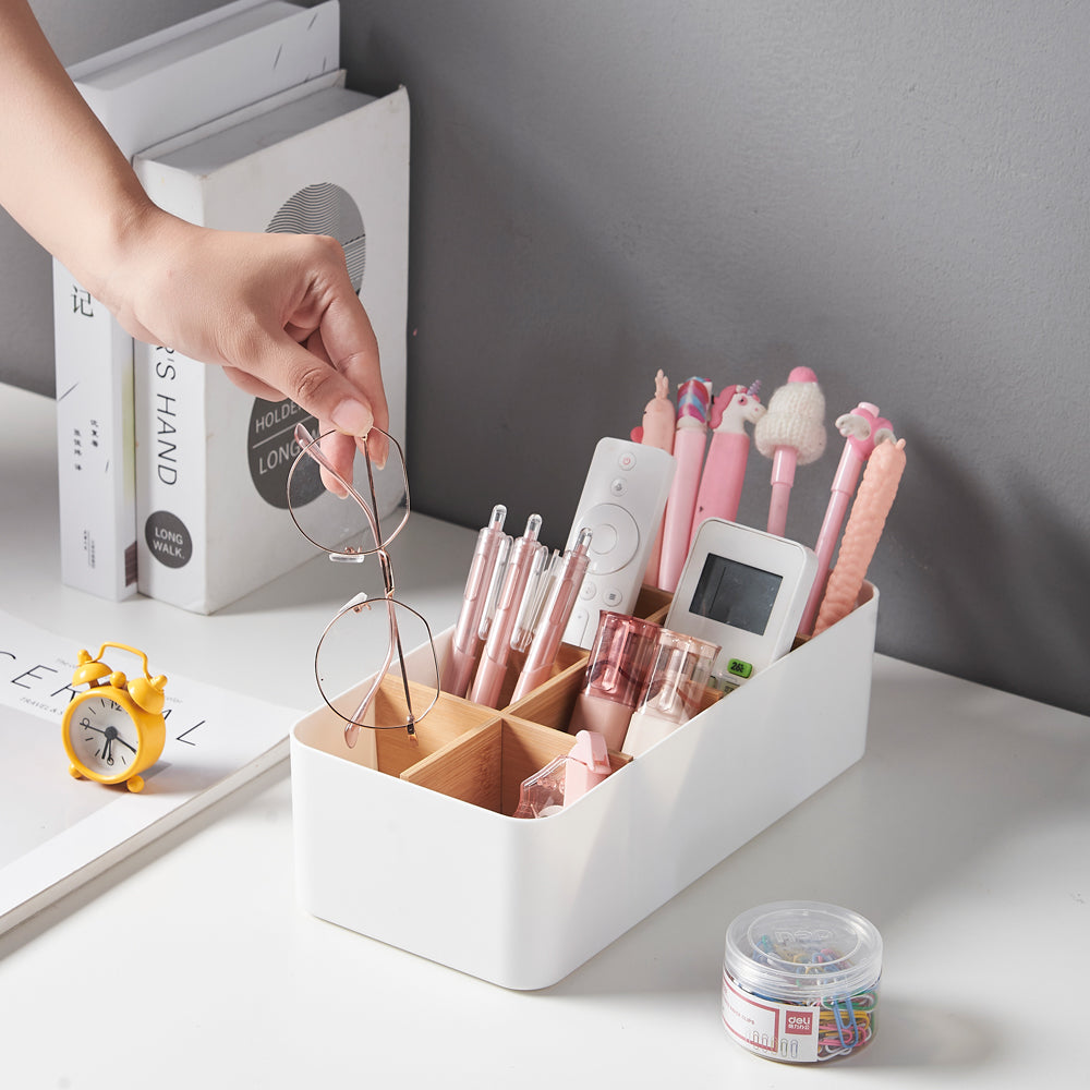 Multipurpose Drawer Organizer for Makeup & Socks - White