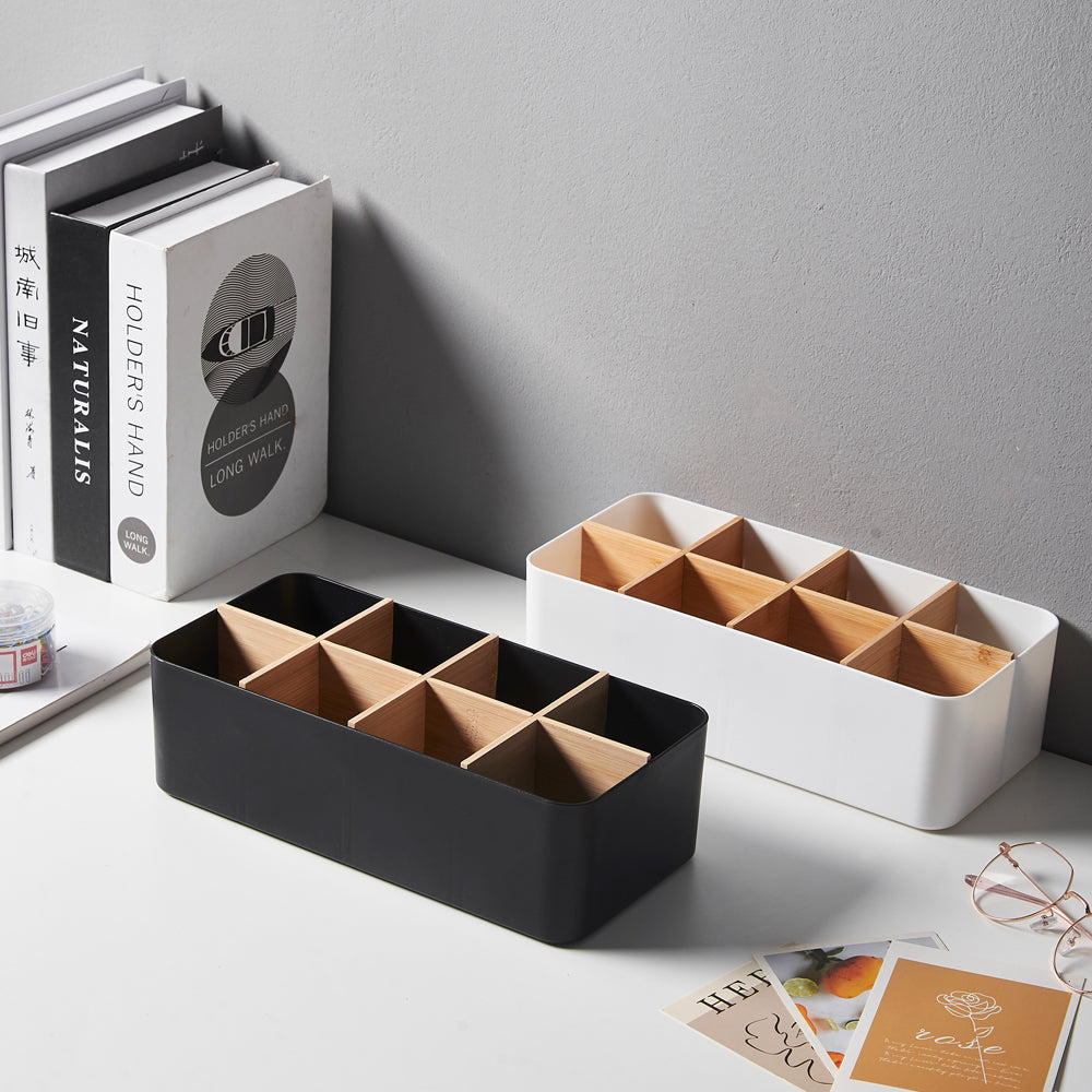 Multipurpose Drawer Organizer for Makeup & Socks - White