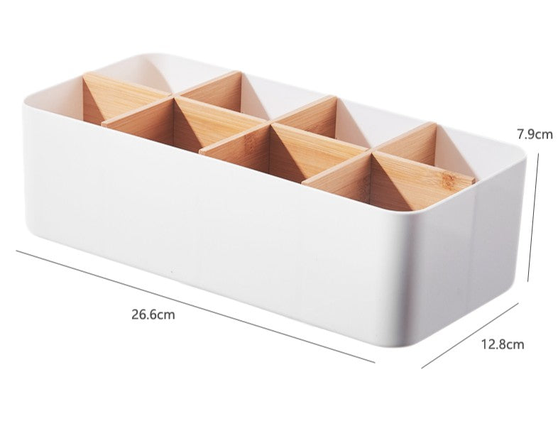 Multipurpose Drawer Organizer for Makeup & Socks - White