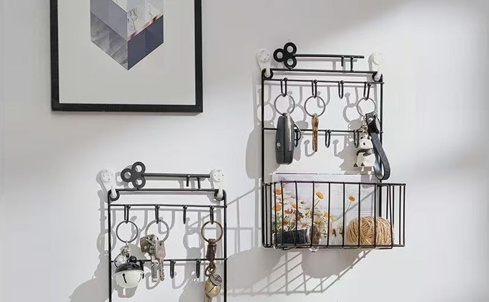 Wall-Mounted Key & Mail Organizer