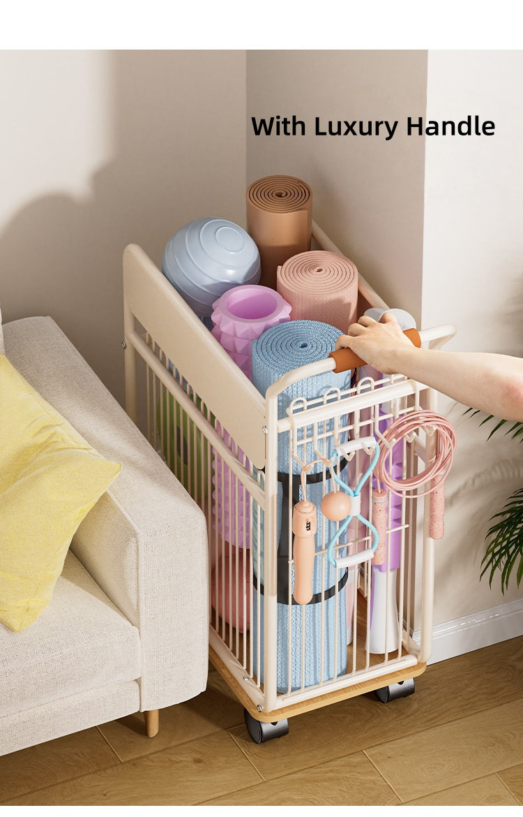 Yoga Equipment Storage Cart