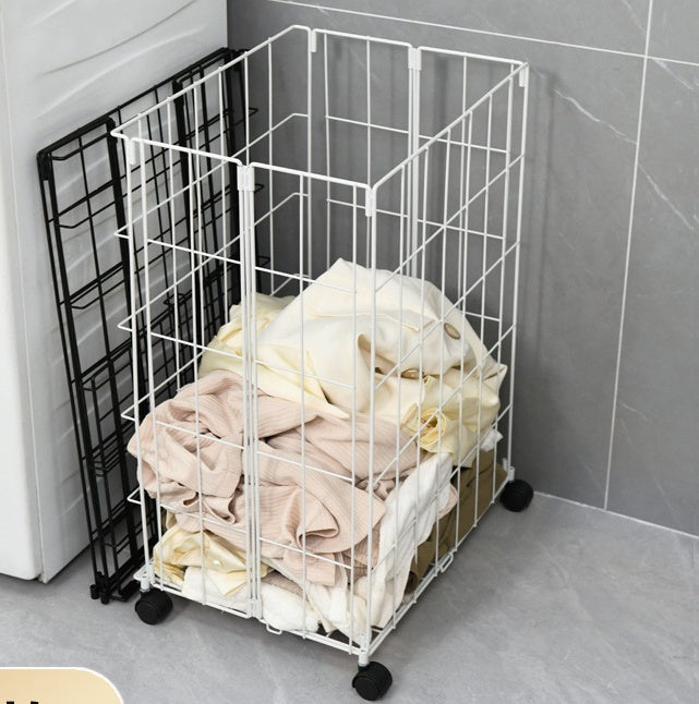 Foldable Laundry Basket - White