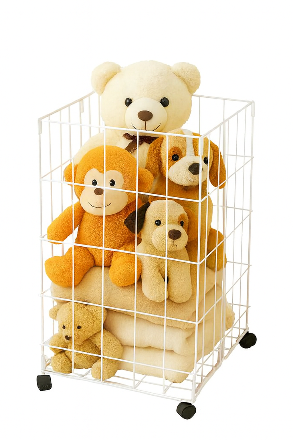 Foldable Laundry Basket - White