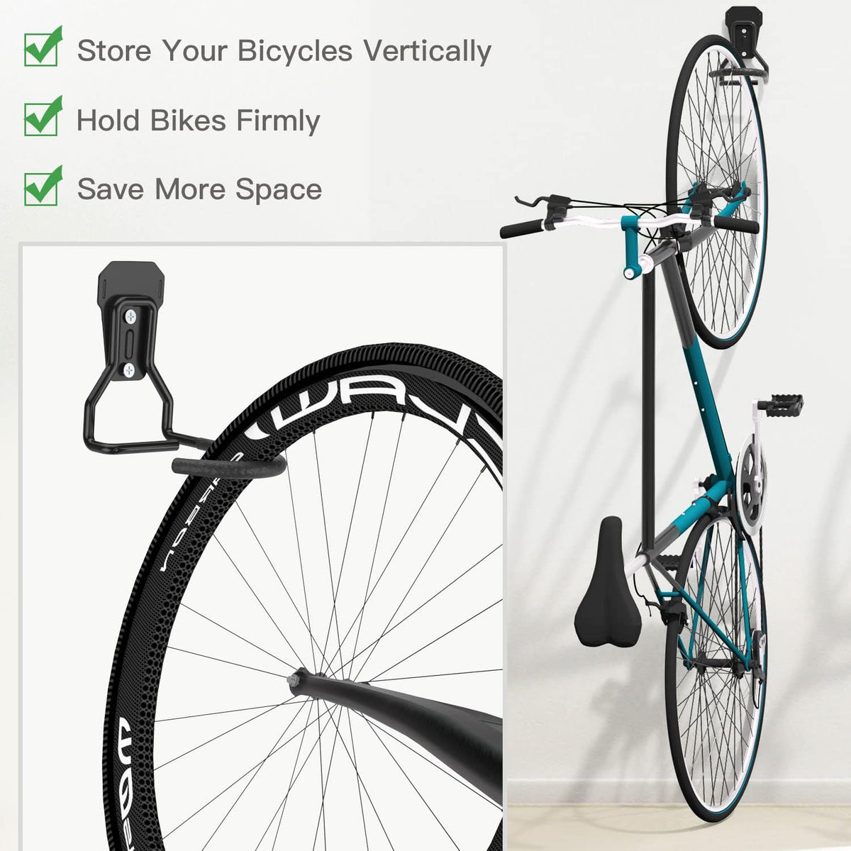 Wall-Mounted Bike Storage Hook
