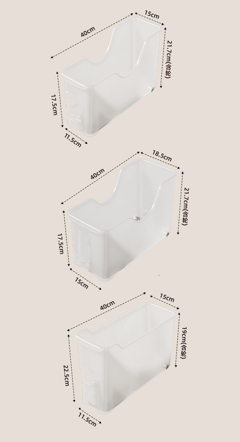Multi-Role Storage Box With Wheels (Set of 3)