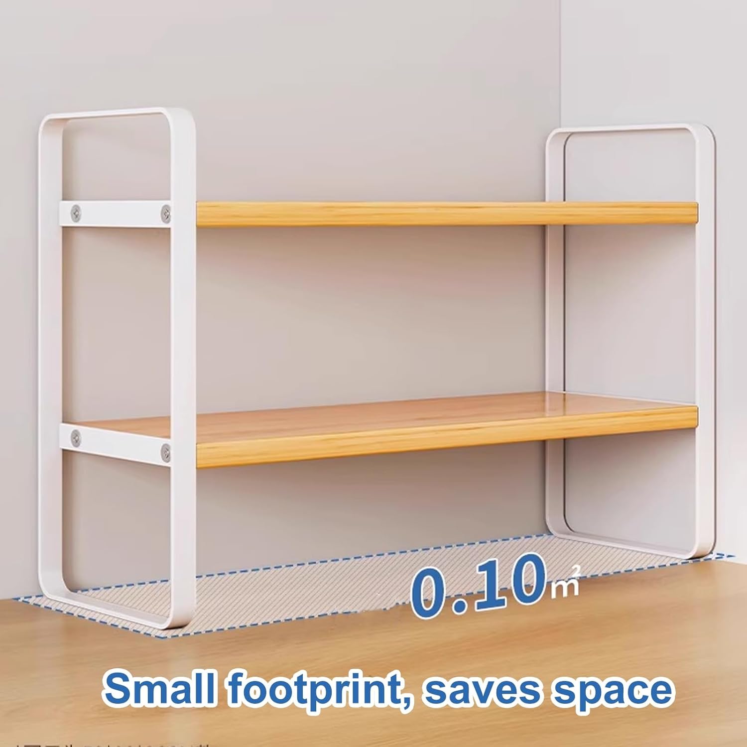 2‑Tier Storage Rack for Home Office