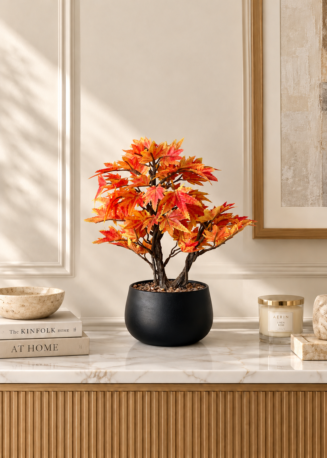 Artificial Sunlit Maple Plant - Small