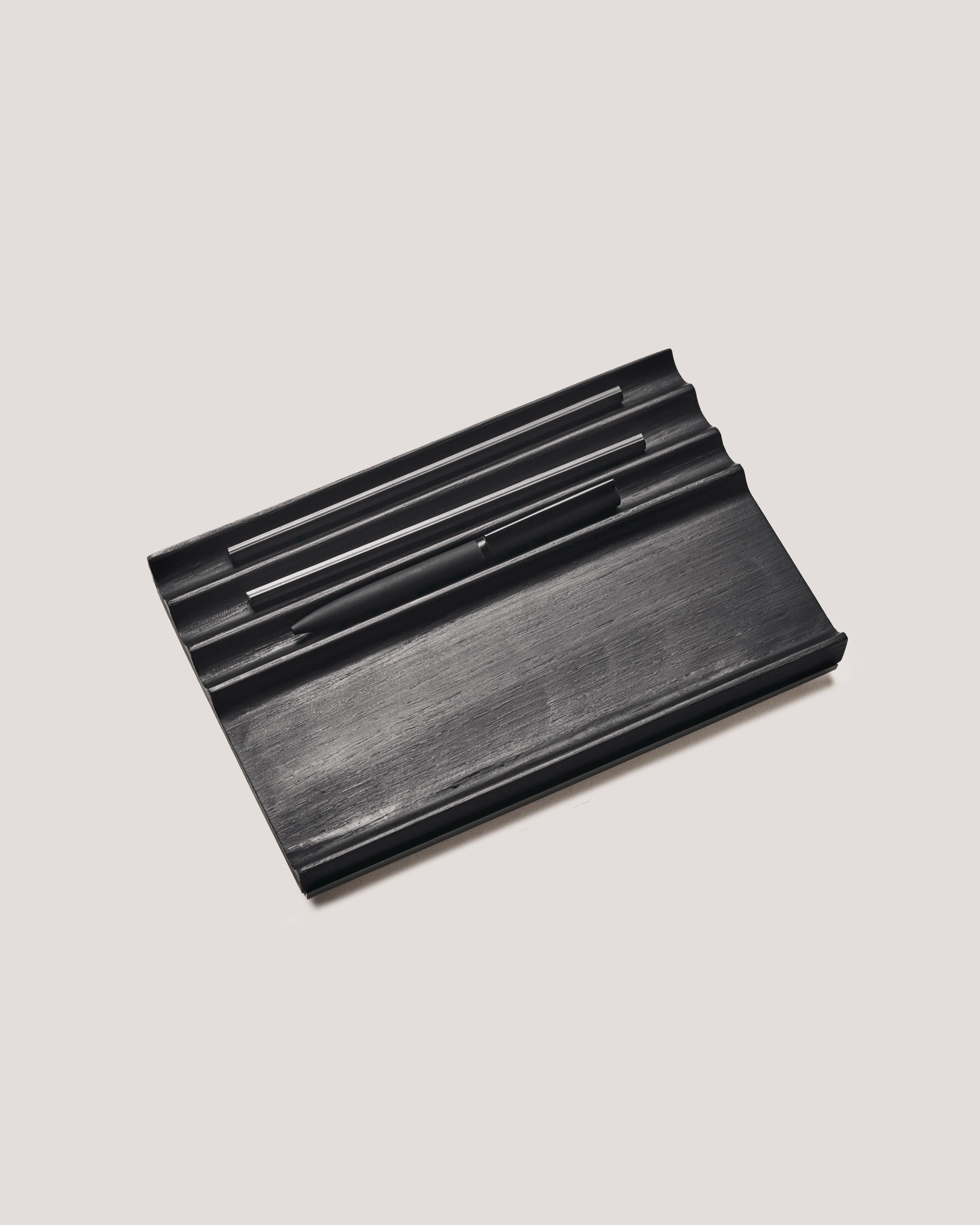 Exhibit Desk Organizer (Black Oak)