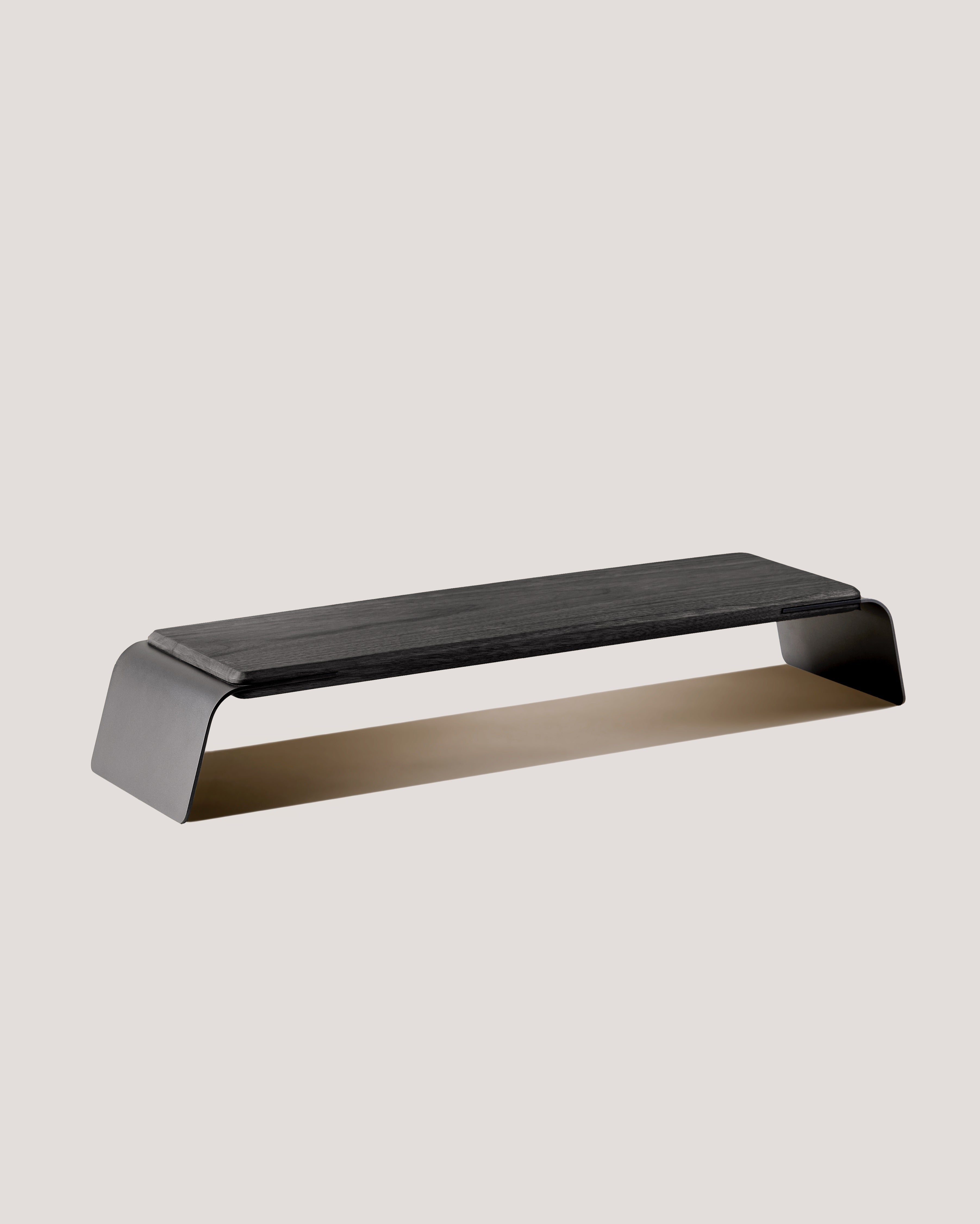 Soar Monitor Stand (Black Oak)