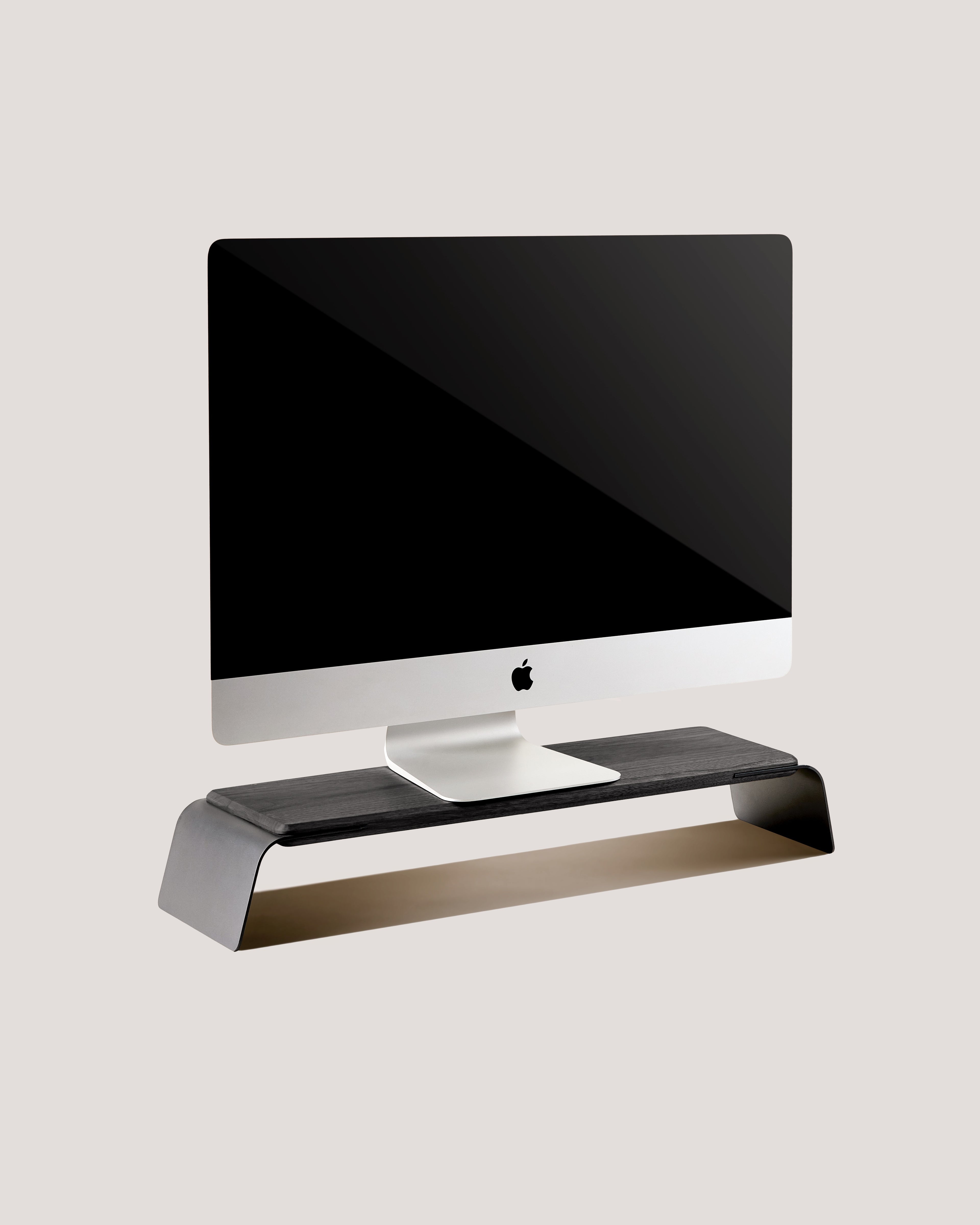 Soar Monitor Stand (Black Oak)