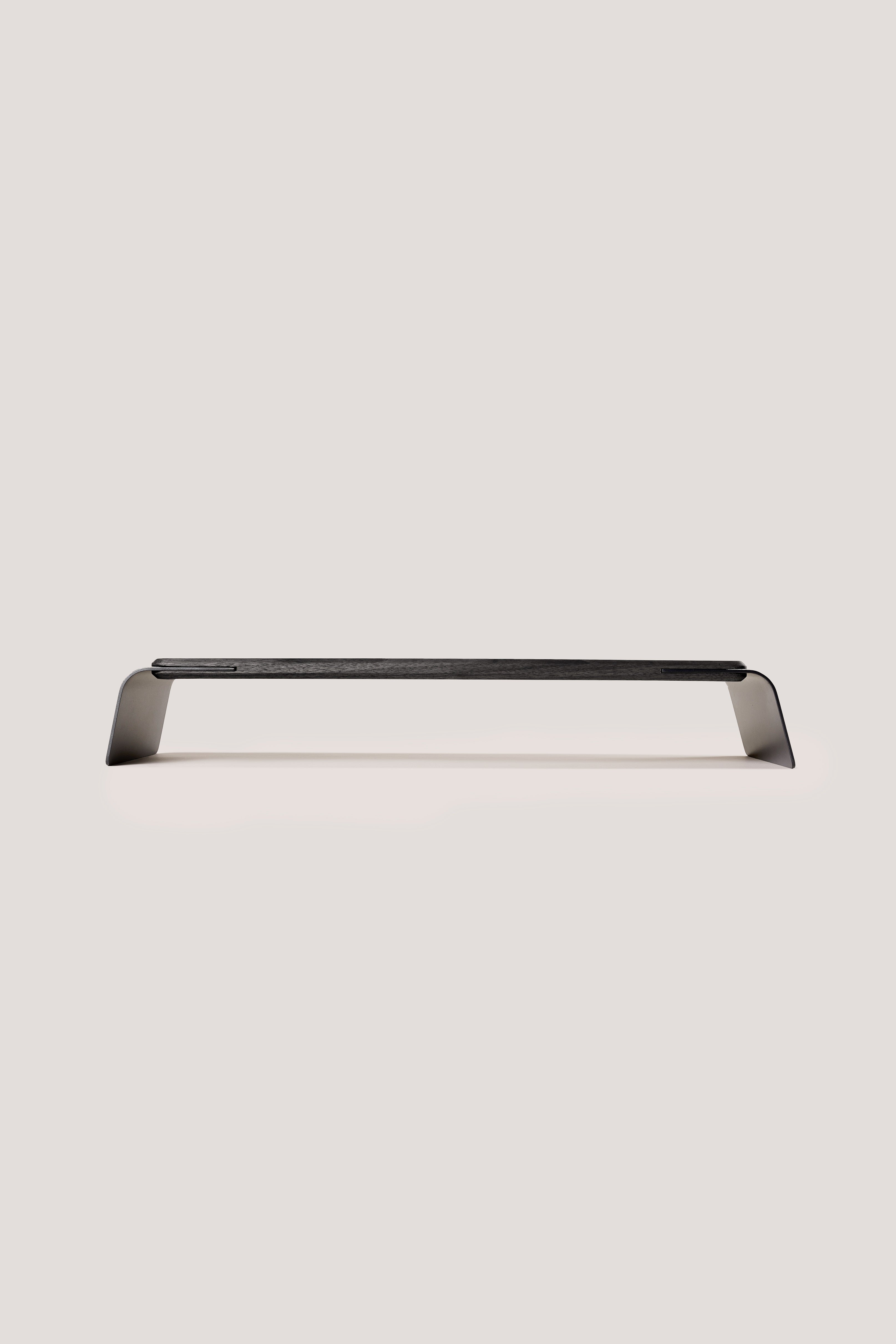 Soar Monitor Stand (Black Oak)