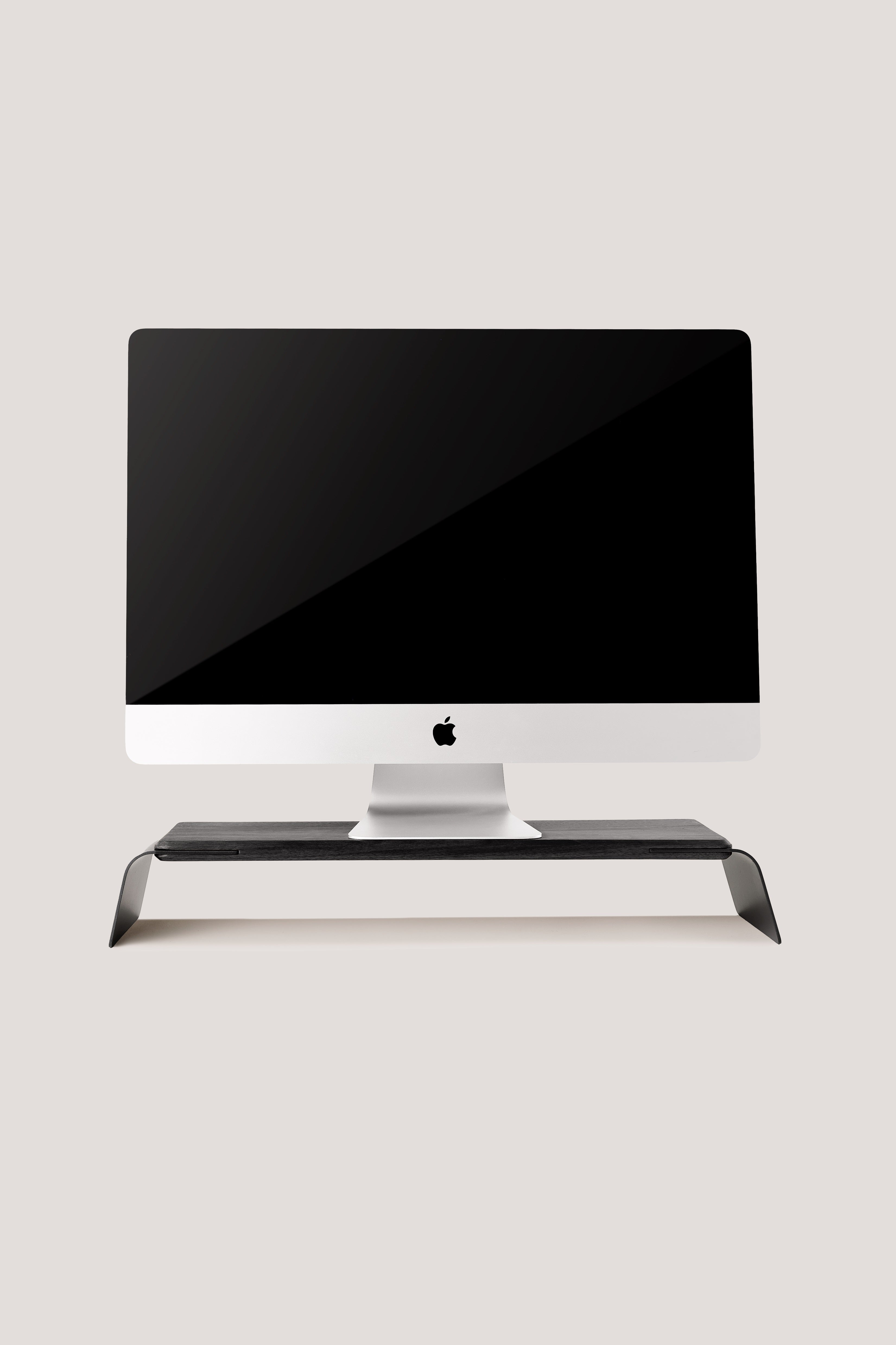 Soar Monitor Stand (Black Oak)