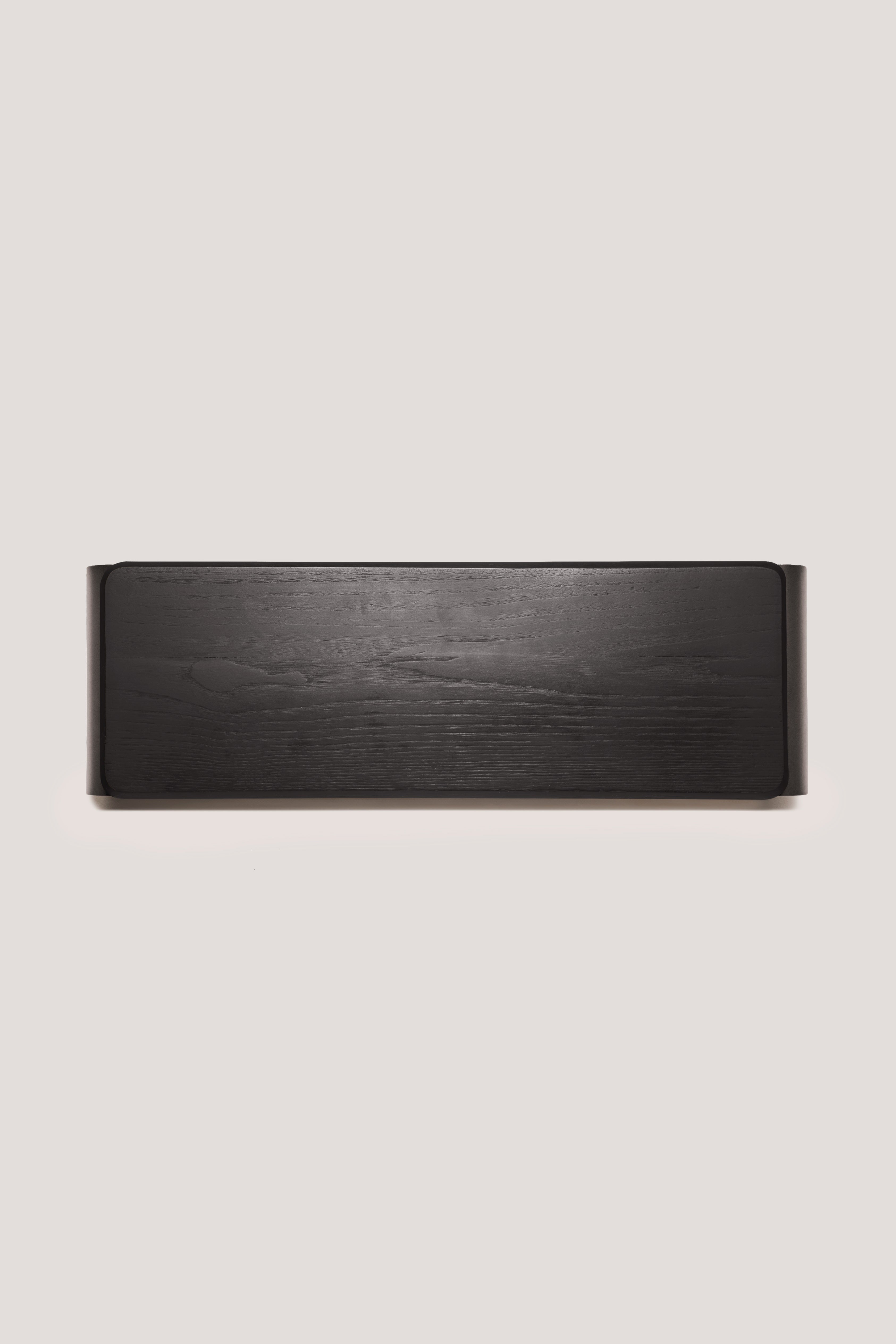 Soar Monitor Stand (Black Oak)