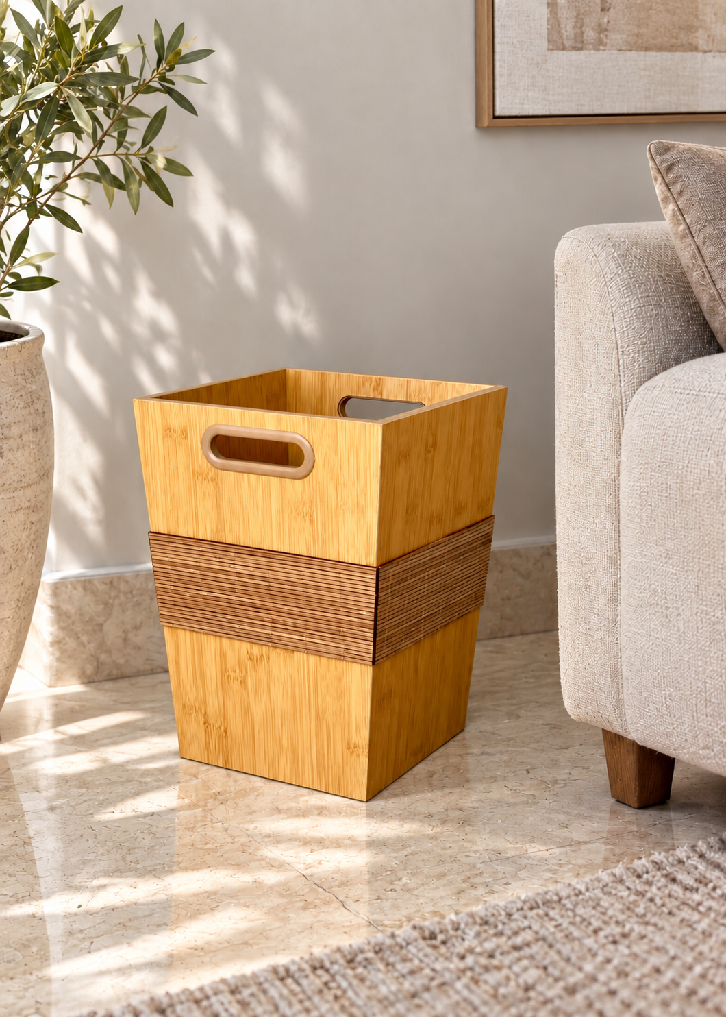 Soren Wooden Dustbin