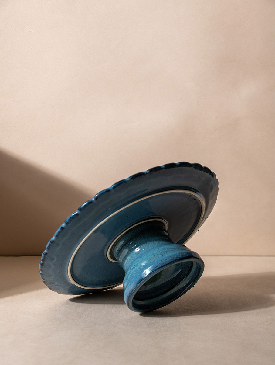 Flower Cake Stand - Ceramic