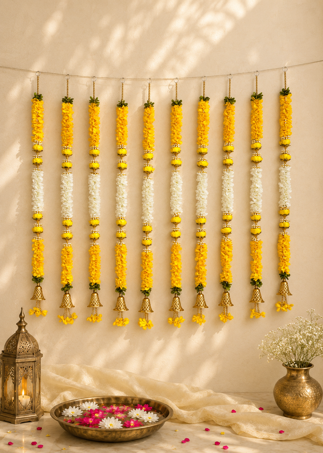 Swarna Marigold Floral Ladi - Set of 10